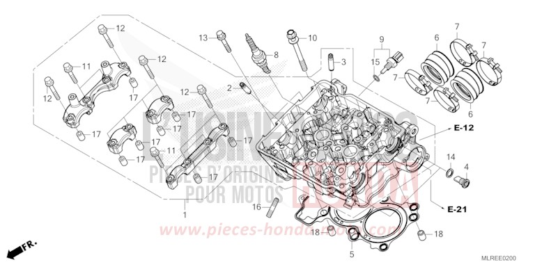 CULASSE de Hornet 500 GRAND PRIX RED (R380) 2026